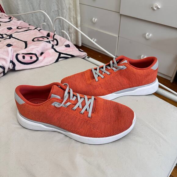 Peter Millar Glide V3 Sneaker Men’s Size 13.5 Sahar Orange MS23EF06 Knit Upper‎ - Picture 1 of 14